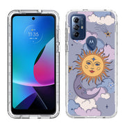 Sun Moon Stars Print Slim Cover For Motorola Moto G (Power, Stylus, Play, 5G), Print in USA