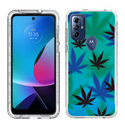 Marijuana Blue Print Slim Cover For Motorola Moto G (Power, Stylus, Play, 5G), Print in USA