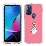 Finger Heart Print Slim Cover For Motorola Moto G (Power, Stylus, Play, 5G), Print in USA