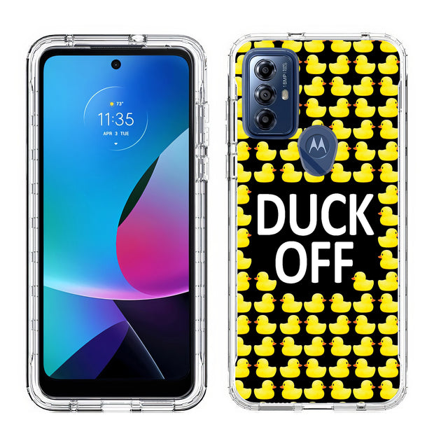 Duck OFF Print Slim Cover For Motorola Moto G (Power, Stylus, Play, 5G), Print in USA