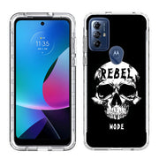 Rebel Skull Print Slim Cover For Motorola Moto G (Power, Stylus, Play, 5G), Print in USA