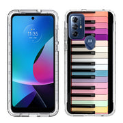 Rainbow Piano Print Slim Cover For Motorola Moto G (Power, Stylus, Play, 5G), Print in USA