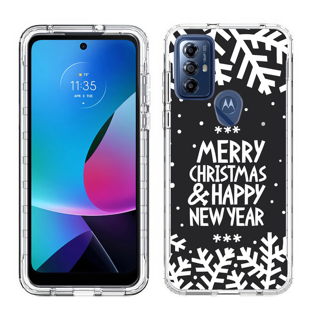 Merry Christmas Print Slim Cover For Motorola Moto G (Power, Stylus, Play, 5G), Print in USA