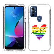 Rainbow Love 2 Print Slim Cover For Motorola Moto G (Power, Stylus, Play, 5G), Print in USA