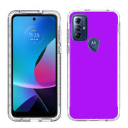 Purple Print Slim Cover For Motorola Moto G (Power, Stylus, Play, 5G), Print in USA