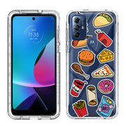 Food Collage Print Slim Cover For Motorola Moto G (Power, Stylus, Play, 5G), Print in USA