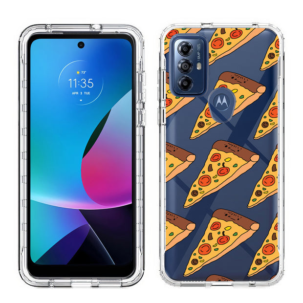 Pizza Print Slim Cover For Motorola Moto G (Power, Stylus, Play, 5G), Print in USA