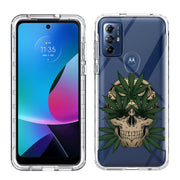 Marijuana Skull Print Slim Cover For Motorola Moto G (Power, Stylus, Play, 5G), Print in USA