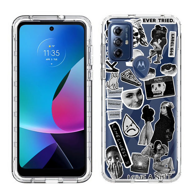 Grunge Collage5 Print Slim Cover For Motorola Moto G (Power, Stylus, Play, 5G), Print in USA