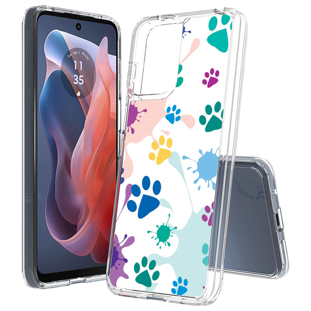 Paw Color 2 Print Slim Cover For Motorola Moto G (Power, Stylus, Play, 5G), Print in USA