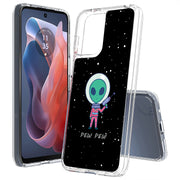 Pew Pew Alien Print Slim Cover For Motorola Moto G (Power, Stylus, Play, 5G), Print in USA