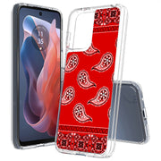 Red Bandana Print Slim Cover For Motorola Moto G (Power, Stylus, Play, 5G), Print in USA