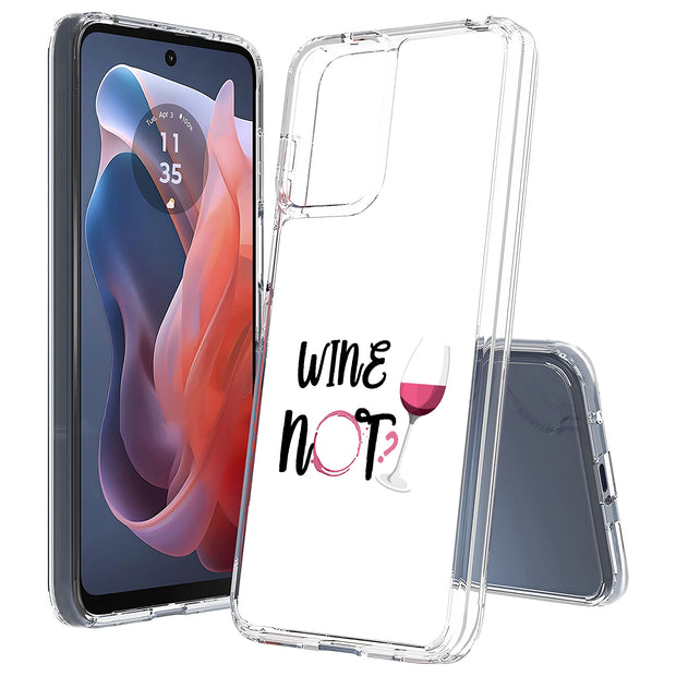 Wine Not Print Slim Cover For Motorola Moto G (Power, Stylus, Play, 5G), Print in USA