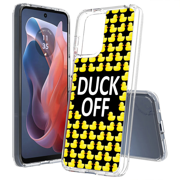 Duck OFF Print Slim Cover For Motorola Moto G (Power, Stylus, Play, 5G), Print in USA