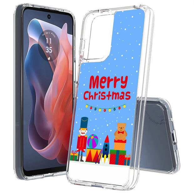 Christmas Toy Print Slim Cover For Motorola Moto G (Power, Stylus, Play, 5G), Print in USA