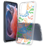 Dinosaur Cute 3 Print Slim Cover For Motorola Moto G (Power, Stylus, Play, 5G), Print in USA