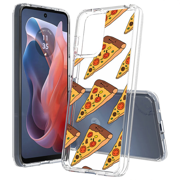 Pizza Print Slim Cover For Motorola Moto G (Power, Stylus, Play, 5G), Print in USA