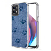 Paw Footprints Print Slim Cover For Motorola Moto G (Power, Stylus, Play, 5G), Print in USA