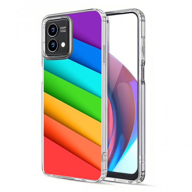 Rainbow Pride Print Slim Cover For Motorola Moto G (Power, Stylus, Play, 5G), Print in USA