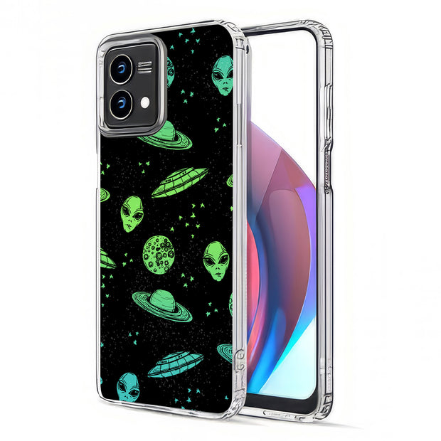 Space Alien Print Slim Cover For Motorola Moto G (Power, Stylus, Play, 5G), Print in USA