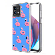 Cute Flamingo Print Slim Cover For Motorola Moto G (Power, Stylus, Play, 5G), Print in USA