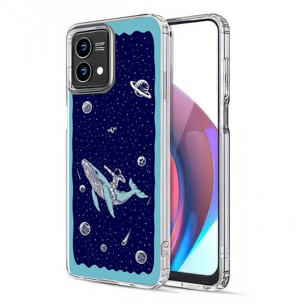 Space Whale 5 Print Slim Cover For Motorola Moto G (Power, Stylus, Play, 5G), Print in USA