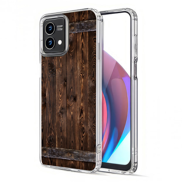 Wood 6 Print Slim Cover For Motorola Moto G (Power, Stylus, Play, 5G), Print in USA