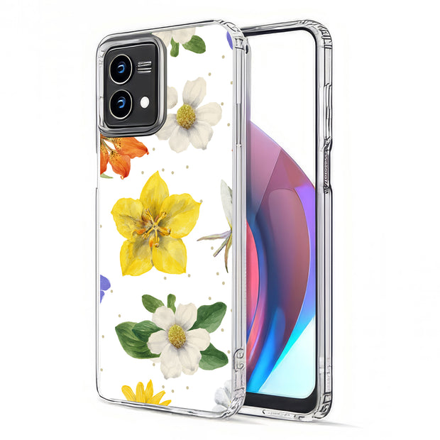 Flower Design 2 Print Slim Cover For Motorola Moto G (Power, Stylus, Play, 5G), Print in USA