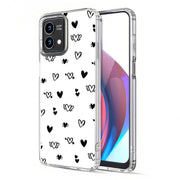 Flying Hearts Print Slim Cover For Motorola Moto G (Power, Stylus, Play, 5G), Print in USA