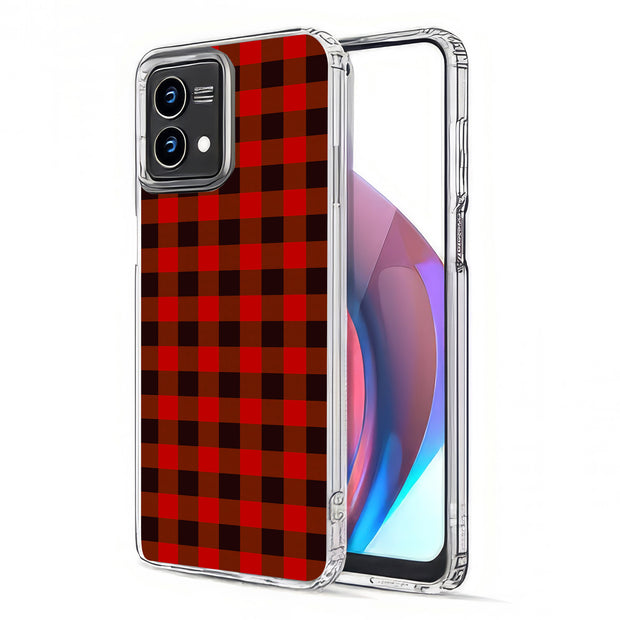 Classic Plaid Print Slim Cover For Motorola Moto G (Power, Stylus, Play, 5G), Print in USA