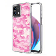 Girly Camo Pink Print Slim Cover For Motorola Moto G (Power, Stylus, Play, 5G), Print in USA