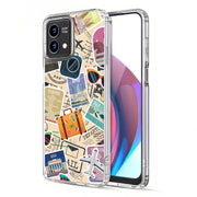 Travel Sticker Print Slim Cover For Motorola Moto G (Power, Stylus, Play, 5G), Print in USA