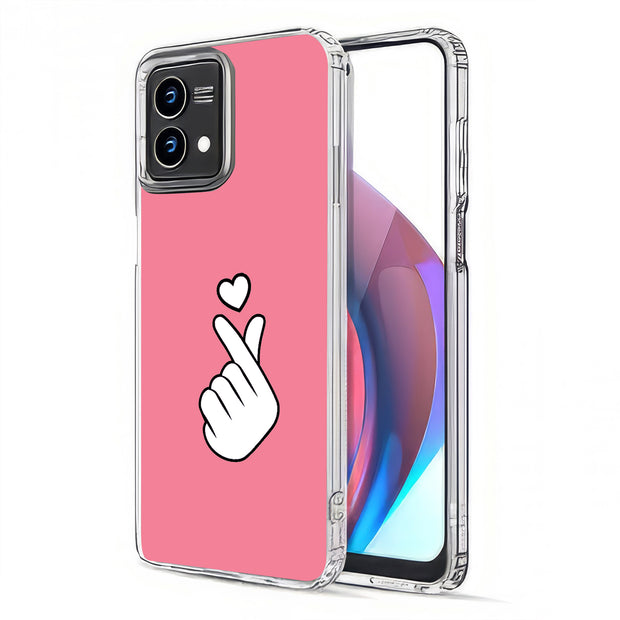 Finger Heart Print Slim Cover For Motorola Moto G (Power, Stylus, Play, 5G), Print in USA