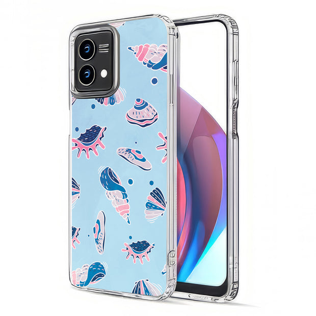 SeaShells Clams Print Slim Cover For Motorola Moto G (Power, Stylus, Play, 5G), Print in USA