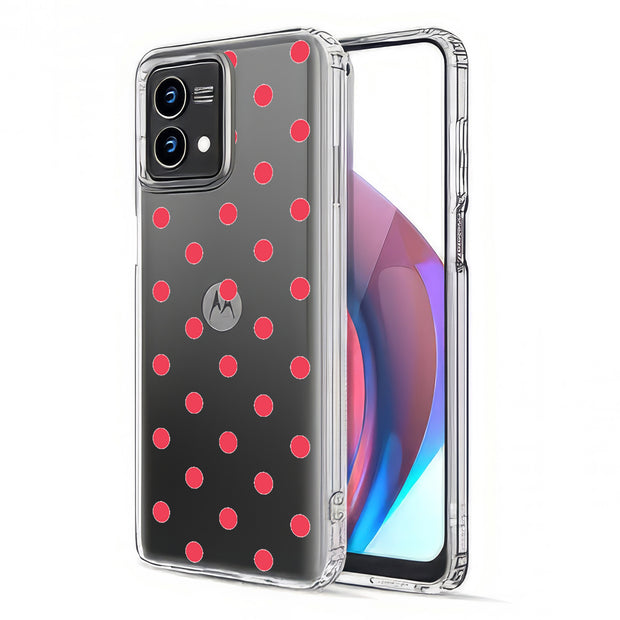 Dots Clear Print Slim Cover For Motorola Moto G (Power, Stylus, Play, 5G), Print in USA