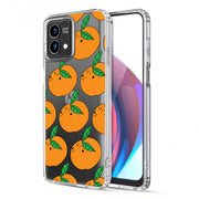 Orange Fruit Print Slim Cover For Motorola Moto G (Power, Stylus, Play, 5G), Print in USA