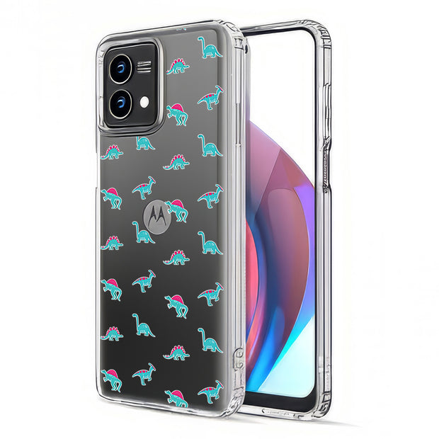 Cute Dinosaur Print Slim Cover For Motorola Moto G (Power, Stylus, Play, 5G), Print in USA