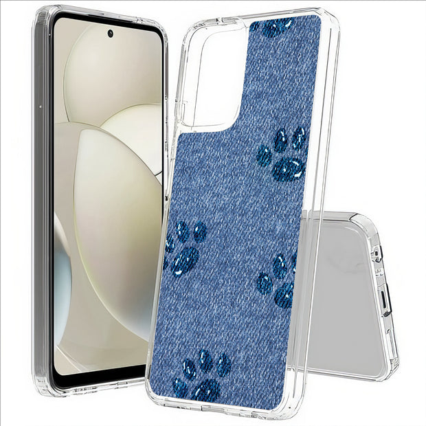 Paw Footprints Print Slim Cover For Motorola Moto G (Power, Stylus, Play, 5G), Print in USA