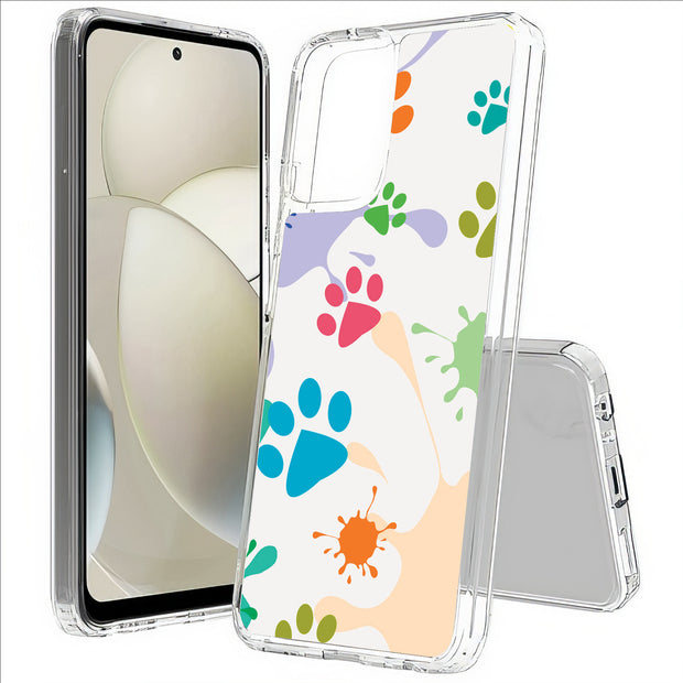 Paw Color  Print Slim Cover For Motorola Moto G (Power, Stylus, Play, 5G), Print in USA