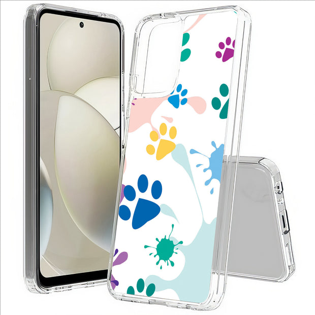 Paw Color 2 Print Slim Cover For Motorola Moto G (Power, Stylus, Play, 5G), Print in USA