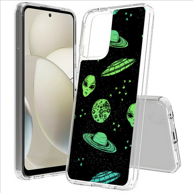 Space Alien Print Slim Cover For Motorola Moto G (Power, Stylus, Play, 5G), Print in USA