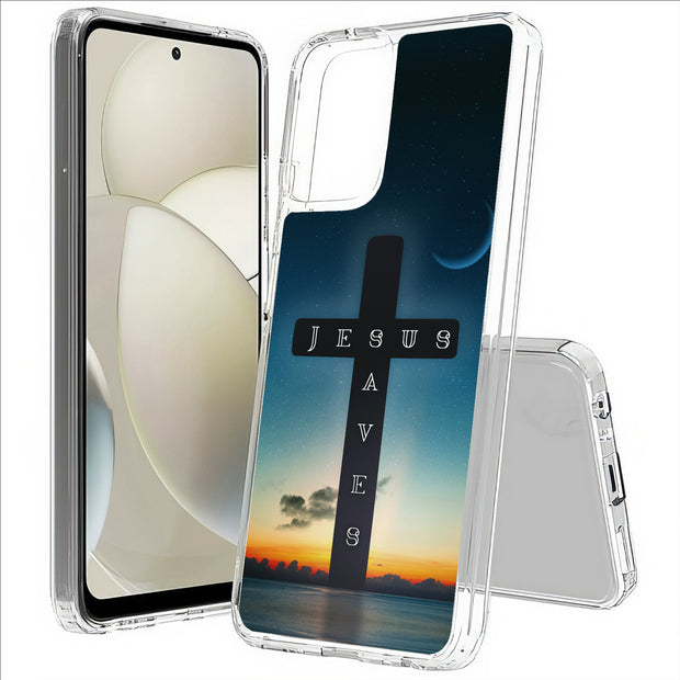 Jesus Saves 2 Print Slim Cover For Motorola Moto G (Power, Stylus, Play, 5G), Print in USA