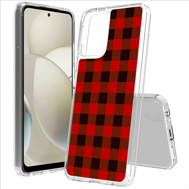 Classic Plaid Print Slim Cover For Motorola Moto G (Power, Stylus, Play, 5G), Print in USA