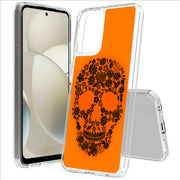 Skull Flower Print Slim Cover For Motorola Moto G (Power, Stylus, Play, 5G), Print in USA