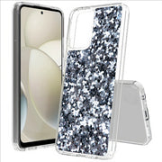 Silver Sparkles Print Slim Cover For Motorola Moto G (Power, Stylus, Play, 5G), Print in USA