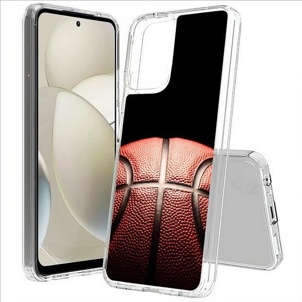 Basketball Fade Print Slim Cover For Motorola Moto G (Power, Stylus, Play, 5G), Print in USA