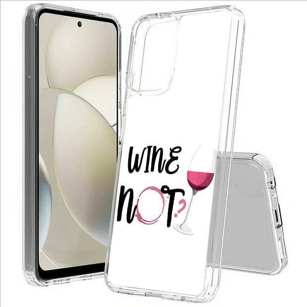 Wine Not Print Slim Cover For Motorola Moto G (Power, Stylus, Play, 5G), Print in USA