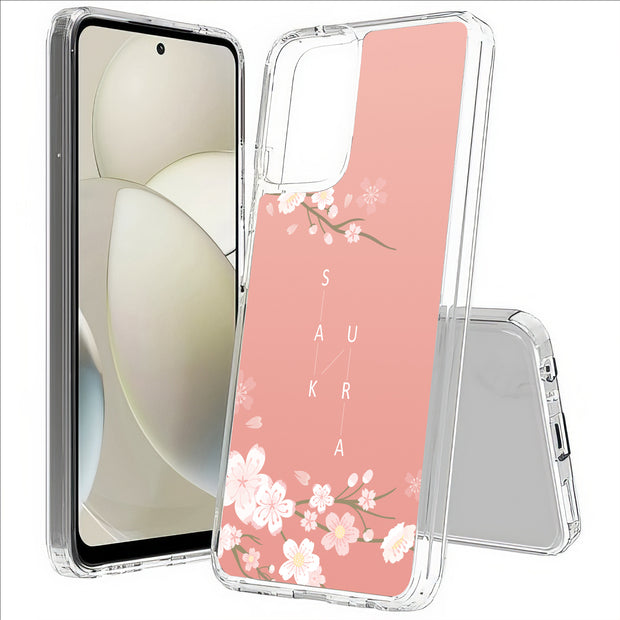 Cherry Blossom Print Slim Cover For Motorola Moto G (Power, Stylus, Play, 5G), Print in USA