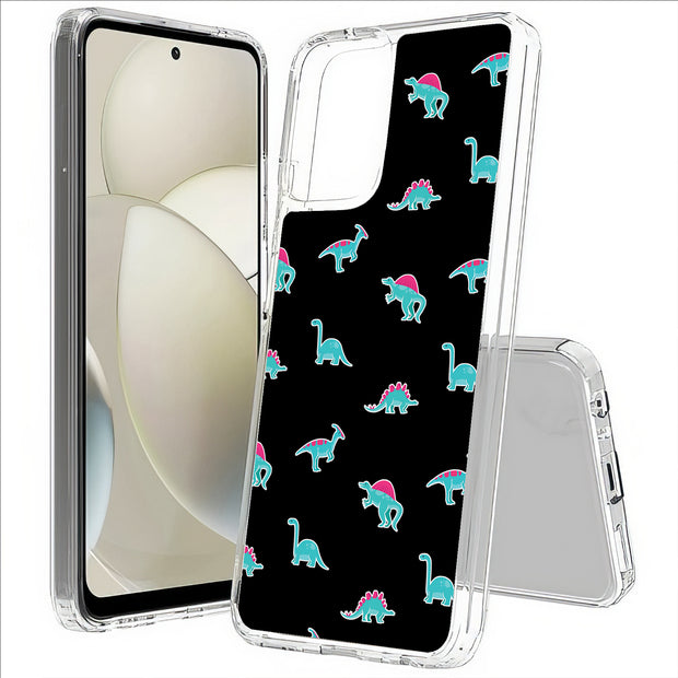 Dinosaurs Shape Print Slim Cover For Motorola Moto G (Power, Stylus, Play, 5G), Print in USA