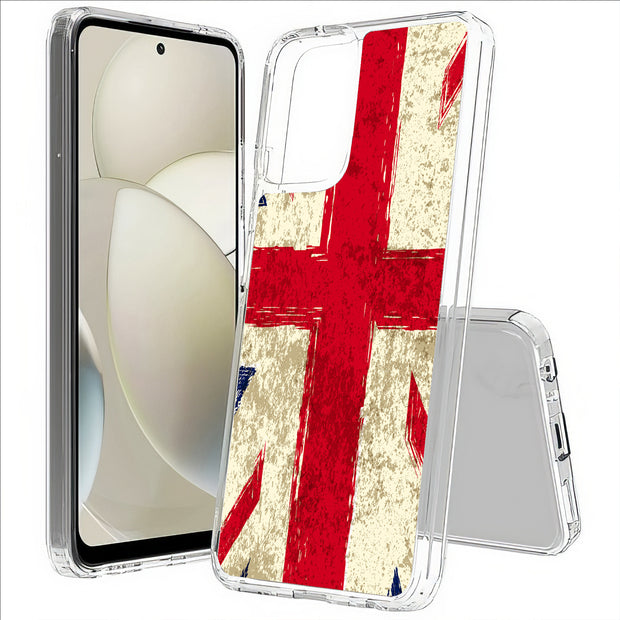 Old UK Flag Print Slim Cover For Motorola Moto G (Power, Stylus, Play, 5G), Print in USA